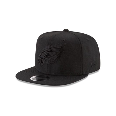 Philadelphia Eagles Gorra | New Era NFL Black On Black High Crown 9fifty Snapback Cap Mexico - Negros